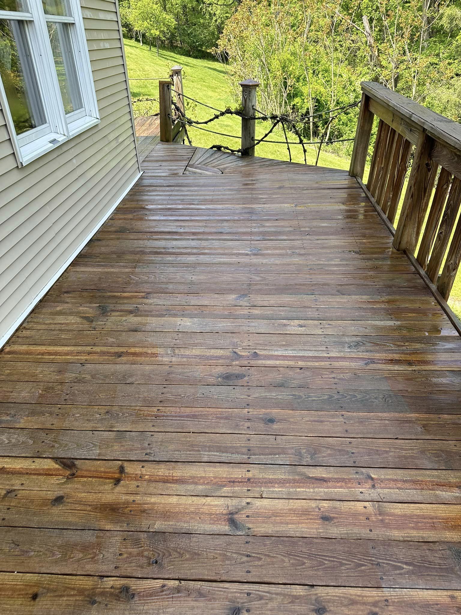 Expert pressure washing services for fence and deck cleaning in Bloomsburg PA by NextGen Power Wash LLC