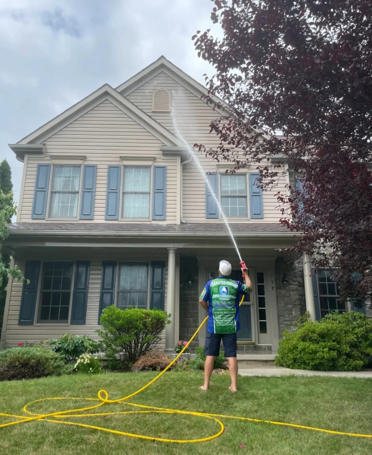 House Soft Washing project by NextGen Power Wash